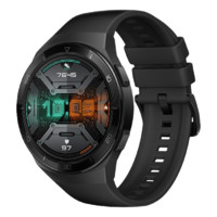 HUAWEI 华为 WATCH GT 2e 运动款 智能手表 46mm 黑色不锈钢表壳 曜石黑橡胶表带（GPS、NFC、血氧）