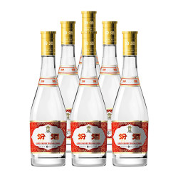 汾酒 玻瓶汾酒 黄盖 53%vol 清香型白酒 475ml*6瓶 整箱装