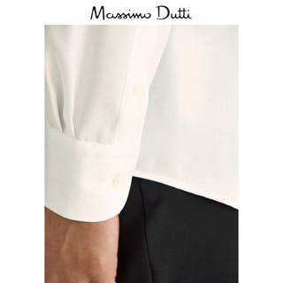 Massimo Dutti男装 棉质人字细纹男士休闲衬衫 00178458250 xl