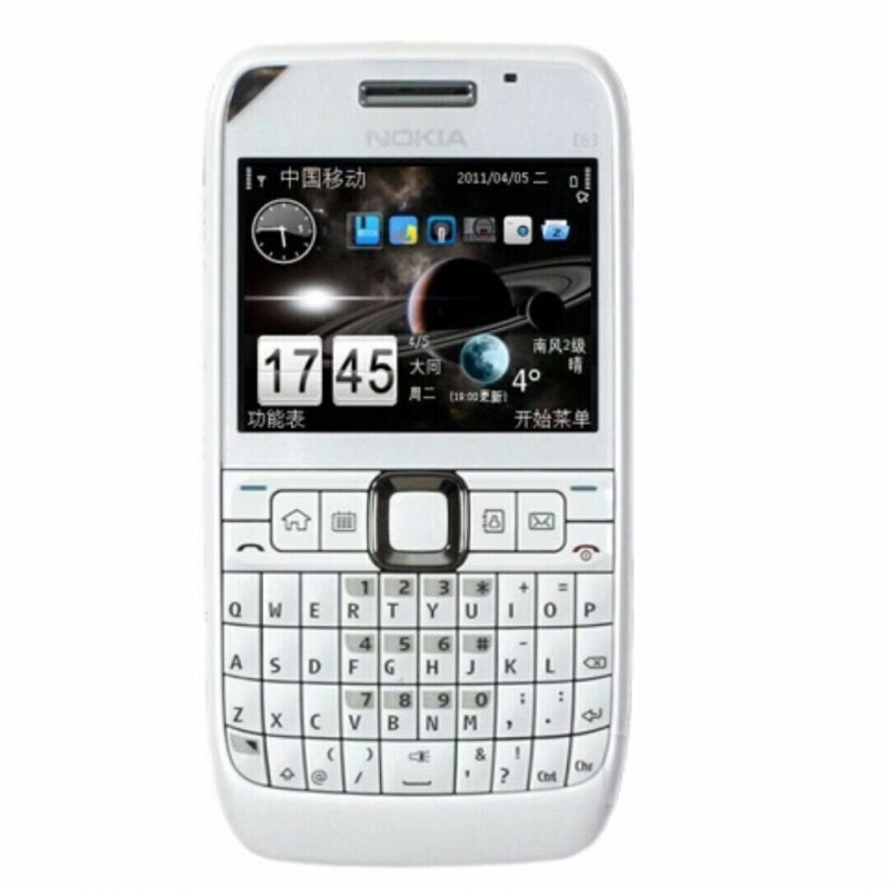 nokia 诺基亚 e63 键盘直板金属移动联通4g商务经典怀旧备用 e63白色