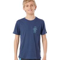RIP CURL Search 男童冲浪T恤 WLY9DB 海军蓝