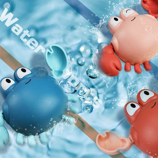 KABERFISH 卡贝鱼KABERFISH 儿童螃蟹洗澡玩具 3只装 红色+粉色+蓝色