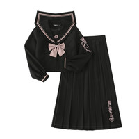 小瑾原创 jk制服 玫瑰骑士 双子暗黑不良长裙套装