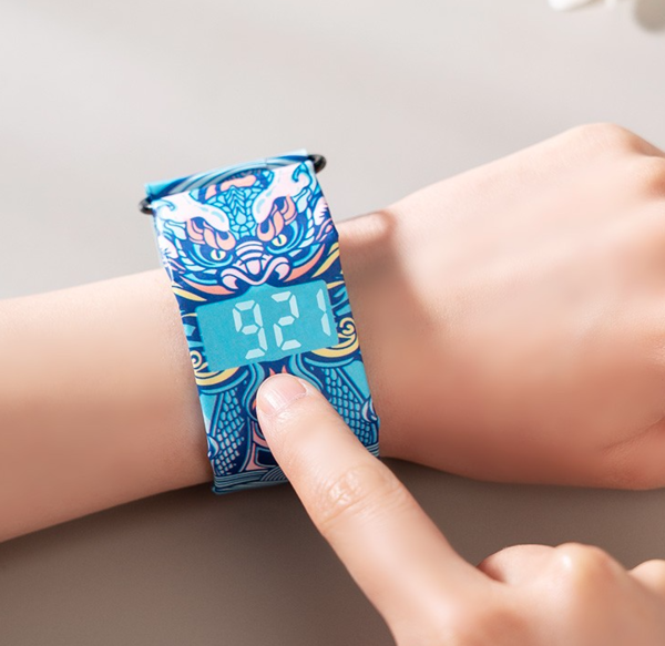 故宫文化 紫禁游龙纸手表 纸质防水黑科技 智能手表