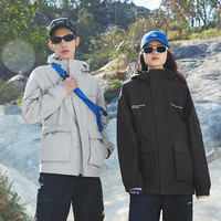 A21 R411114068 男女款宽松连帽风衣