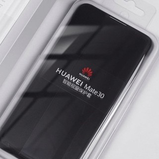 HUAWEI 华为 Mate 30 仿皮手机壳 黑色