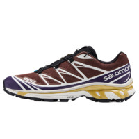 salomon 萨洛蒙 XT-6 暮光 休闲运动鞋 414547 酒红/白/紫色 UK7.5