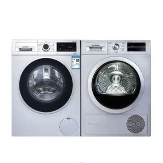 BOSCH 博世 WGA152X80W+WTW875681W 热泵式洗烘套装 银色