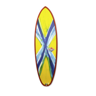 Classic MALIBU 经典马里布 Z Slab 传统冲浪板 短板 红色/蓝黄 5尺10
