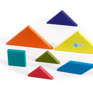 GWIZ儿童创意七巧板智力拼图学前早教玩具幼儿园教具拼版积木