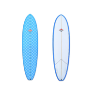 Classic MALIBU 经典马里布 Minimal 传统冲浪板 中长板 CM1193 浅蓝色/白色 7尺2
