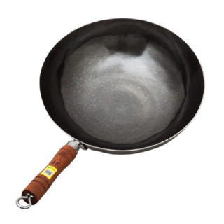 Zhangqiu iron Wok 章丘铁锅 炒锅(34cm、不粘、无涂层、铁、古法原色)