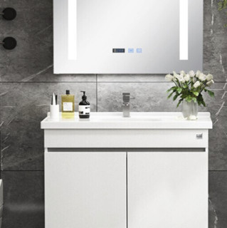 KUKa 顾家家居 G-06204 简约浴室柜组合 白色 70cm 智能对开款