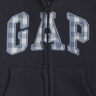 Gap 盖璞 230436 儿童连帽卫衣 靛蓝色 80cm