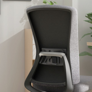 云客 S18Y002X 人体工学电脑椅 沉稳灰+黑色 无扶手款