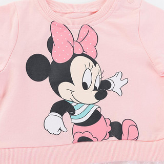 Disney 迪士尼 193S1249 女童长袖T恤 粉色 100cm