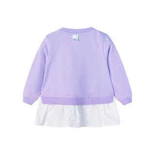 Disney 迪士尼 193S1249 女童长袖T恤 紫色 90cm