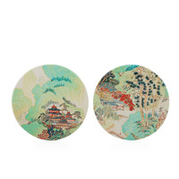 苏州博物馆 仙山楼阁图 杯垫2个装 软木陶瓷茶杯垫