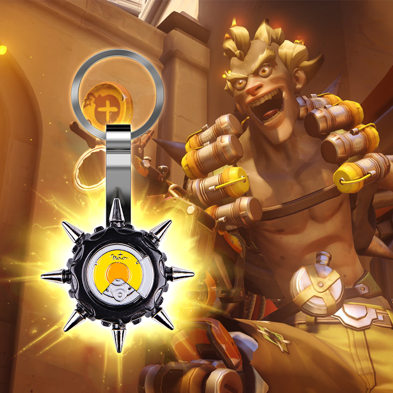 网易官方暴雪游戏周边守望先锋狂鼠轮胎钥匙链 狂鼠轮胎钥匙链 守望