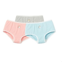 Balabala 巴拉巴拉 28704200403 女童三角内裤 3条装 红蓝色调 140cm