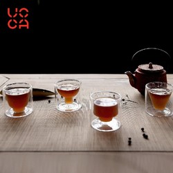 UCCA 尤伦斯当代艺术中心 羊舍浮生系列双层玻璃杯套装茶具送长辈父亲生日节日礼物