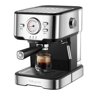 Donlim 东菱 DL-KF5403 意式咖啡机半自动家用办公室可视化压力表莱卡自动过滤20秒即热(意式咖啡机)