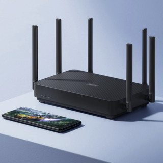 Redmi 红米 AX系列 AX6S 双频3200M 家用千兆Mesh无线路由器 Wi-Fi 6 单个装 黑色