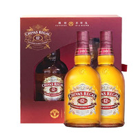 CHIVAS 芝华士 12年 调和 苏格兰威士忌 40%vol 500ml*2瓶 曼联联名礼盒