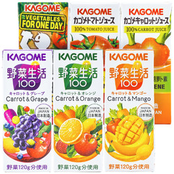 KAGOME 可果美 混合果蔬汁 紫色 200ml*12盒