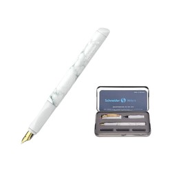 Schneider 施耐德 德国进口Schneider 施耐德 钢笔 云石系列 罗马黑 0.5mm 钢笔走珠笔双笔头礼盒套装
