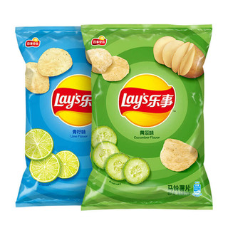 Lay's 乐事 薯片（黄瓜/青柠）75g×2包