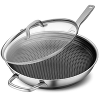 Deluxe 德纳斯 炒锅(32cm、不粘、304不锈钢、全面屏)