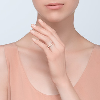 Cartier 卡地亚 love系列 B4050800 中性时尚18K玫瑰金钻石戒指