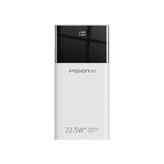 PISEN 品胜 LS-DY66 移动电源 白色 20000mAh Micro-B/Lightning/Type-C 22.5W 双向快充