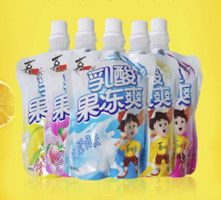 XIZHILANG 喜之郎 乳酸果冻爽组合装 混合味 100g*6袋