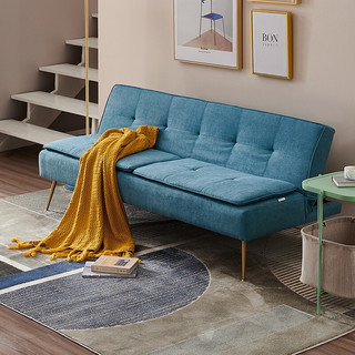 QuanU 全友 DX101023 可折叠沙发床 蓝色