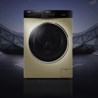 Haier 海尔 巴氏杀菌系列 EG10012B509G 滚筒洗衣机 10kg 金色