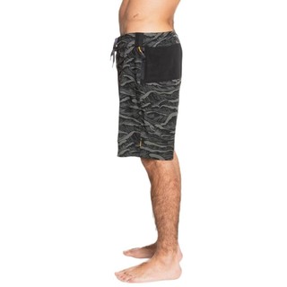Quiksilver Waterman海上勇者系列 PADDLER PRINT BOARDSHORT 19 男子冲浪短裤 TW_EQMBS03087-KRP6 灰色