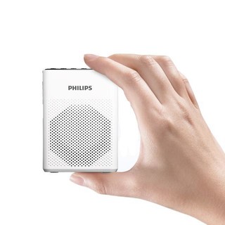 PHILIPS 飞利浦 SBM200 扩音器 白色+有线麦+有线领夹麦+充电器+腰带