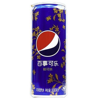 pepsi 百事 太汽 可乐 桂花味 330ml*24罐