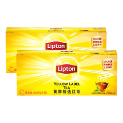 Lipton 立顿 黄牌精选红茶 25包*2盒