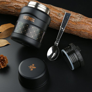 THERMOS 膳魔师 SK-3000-DBK 焖烧杯 470ml 麦格黑