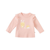 DAVE&BELLA 戴维贝拉 DBJ18132 女童长袖T恤 浅粉色 110cm