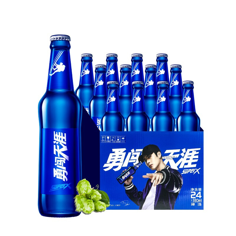 snowbeer 雪花 勇闯天涯 superx 啤酒 330ml*24瓶