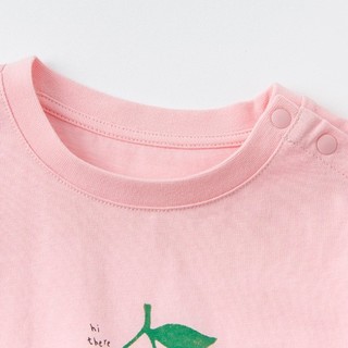 DAVE&BELLA 戴维贝拉 DBZ17818 儿童短袖T恤 樱桃印花 110cm