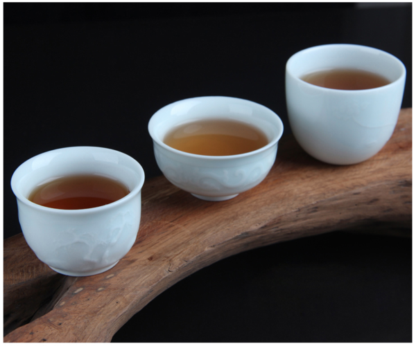 TIAN ZE 天泽 景德镇彩茶杯 影雕功夫茶具单杯 观音手-不倒杯 6x5cm 秘制高铁质玻璃釉 容量70ml 陶瓷主人杯