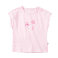 dave&bella 戴维贝拉 DBJ10541 女童短袖T恤 浅粉色 120cm
