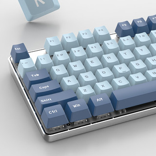 SUNSONNY 森松尼 J9 104键 有线机械键盘 深蓝浅蓝双拼 集贤茶轴 单光