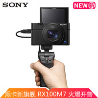 索尼（SONY）黑卡7相机 DSC-RX100M7 RX100VII 口袋Vlog相机 4K视频 RX100M7手柄套装 新一代旗舰黑卡