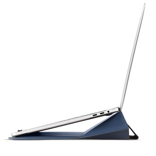 MOFT笔记本内胆包便携电脑支架包一体便携增高式双角度支架折叠保护套散热笔记本电脑支撑架随身携带托架 海峡蓝 13寸